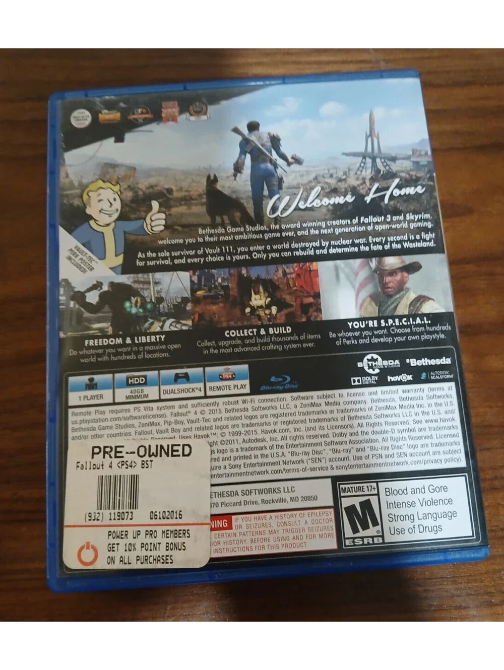 Fallout 4 (Sony PlayStation 4 PS4, 2015)